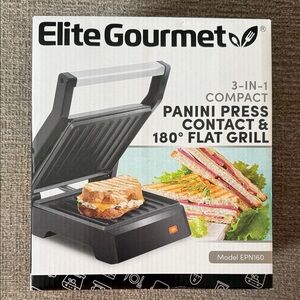 Black Panini Press and Grill